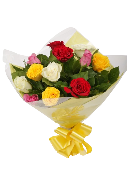 Beautiful Mixed Roses Bouquet Flowers