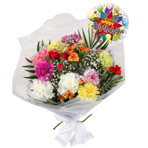 Birthday Balloon & Lollipop Star Flowers Lovely Flora World