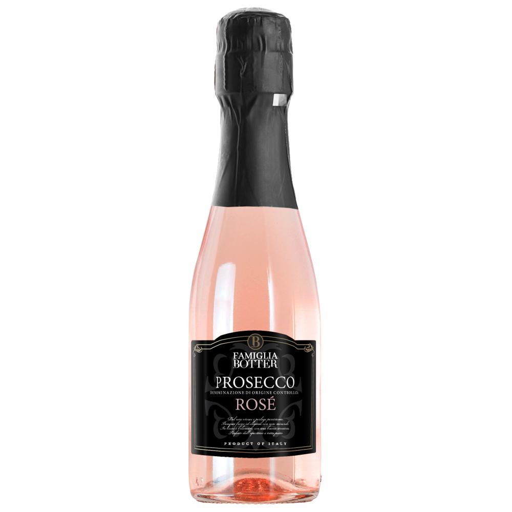 Botter Prosecco Rose 200ml & Milk Chocolate GiftBotter Prosecco Rose 200ml & Milk Chocolate Gift Light rose colour. Elegant and intense bouquet. Dry, soft and well-balanced on the palate; round and full bodied structure. Celebrates life's memorable moment