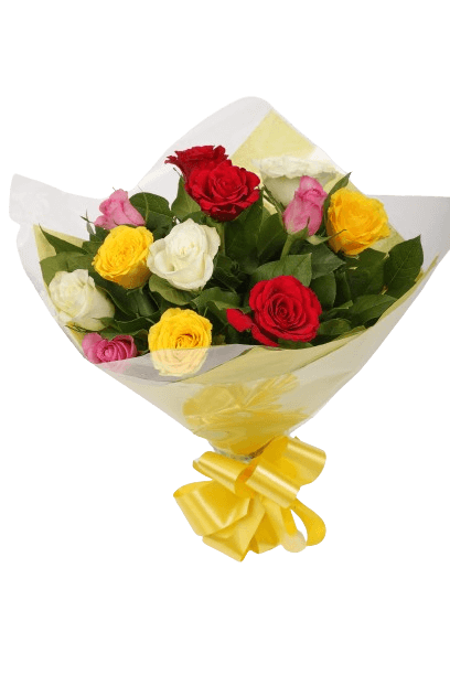 Beautiful Mixed Roses Bouquet Flowers – Lovely Flora World