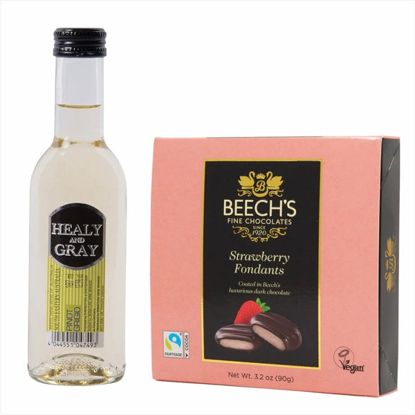 Healy & Gray Pinot Grigio 18.7cl Strawberry Fondants Chocolates