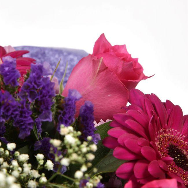 Cerise Pink Roses Beautiful Cerise Bouquet FlowersLarge-headed Roses combined with pretty ...