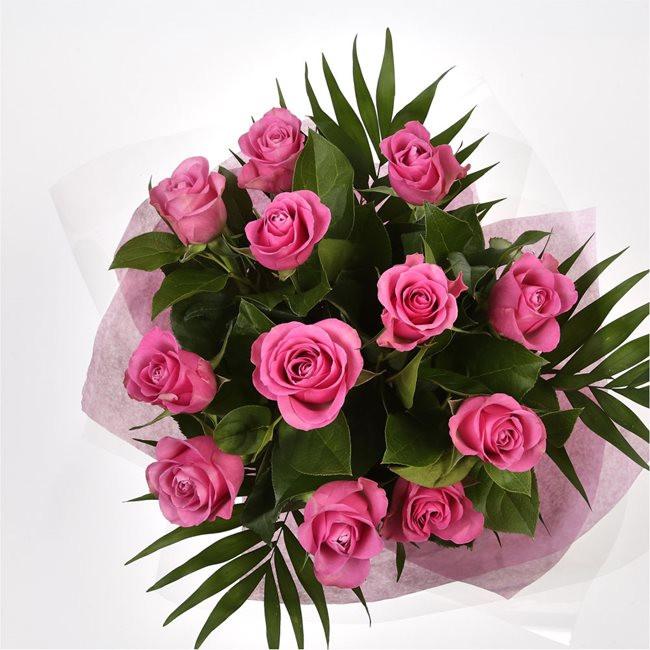 Pink Valus Roses 12 Beautiful Pink Roses BouquetPink Roses stylish luxury Pink Roses ...