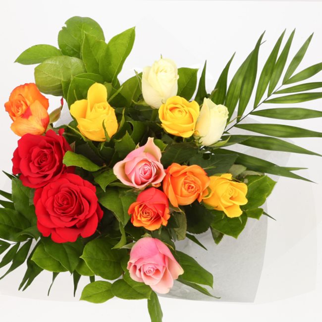 Multicolour Roses BouquetThis Beautiful Bouquet, carefully selected ...