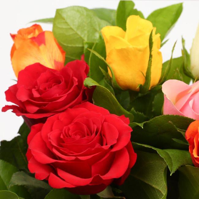 Multicolour Roses BouquetThis Beautiful Bouquet, carefully selected ...